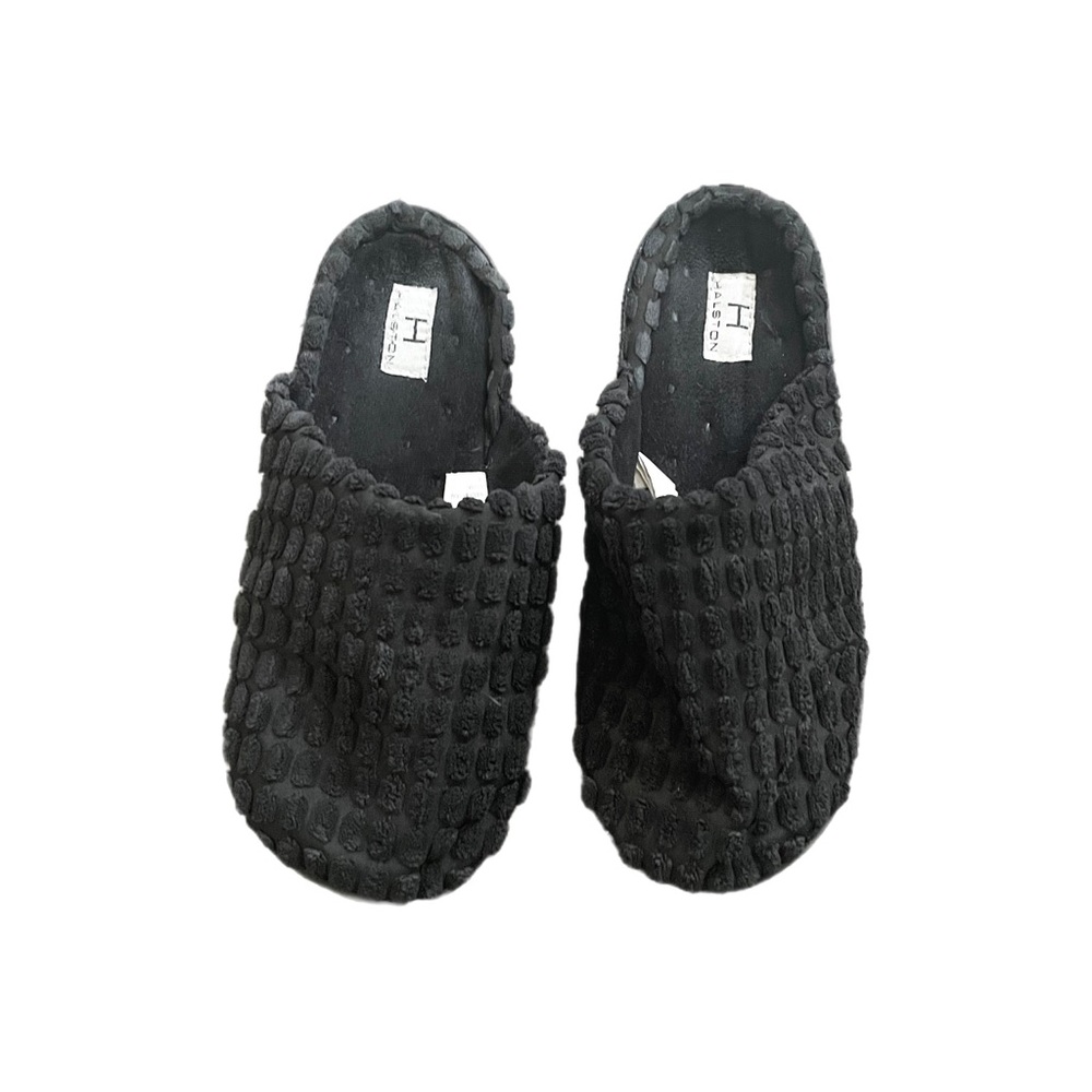 Halston Black Slippers